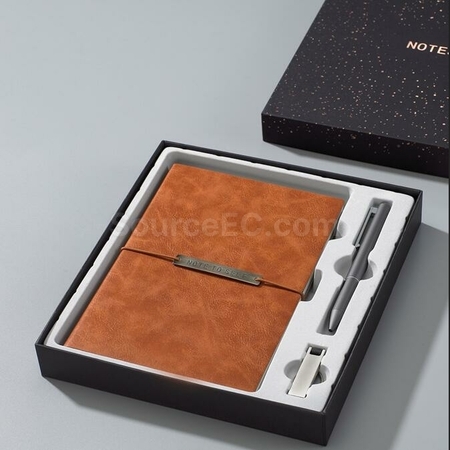 Customization Notebook Metal Signature Pen Gift Box Promotional Products