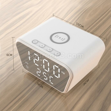 Customization Multifunctional Wireless Charging Temperature Alarm Clock Promotional Products