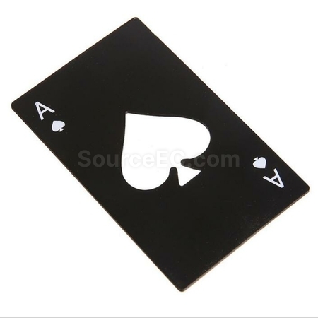 Customization Ace of Spades Creative Cassette Metal Opener Promotional Products