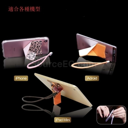 Customization Faux Leather Phone Holder with Back Sticker Promotional Products