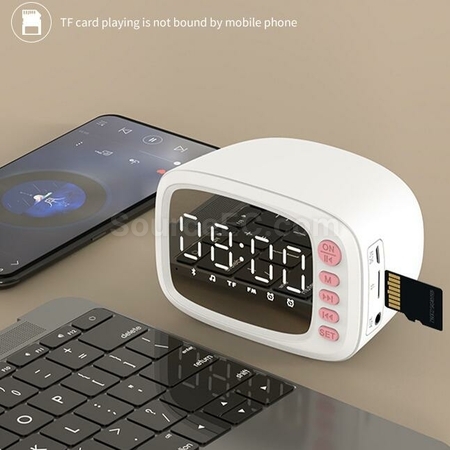 Customization Mini Bluetooth Smart Charging Can Be A Small Alarm Clock Promotional Products