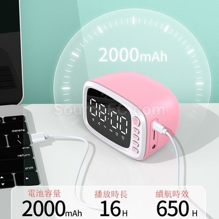 Customization Mini Bluetooth Smart Charging Can Be A Small Alarm Clock Promotional Products