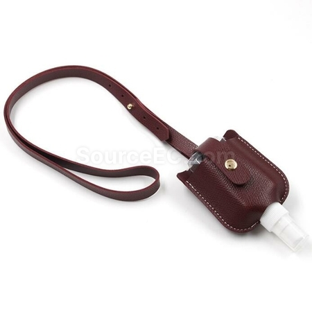 Customization Hanging Neck Disinfectant Spray Leather Case Promotional Products