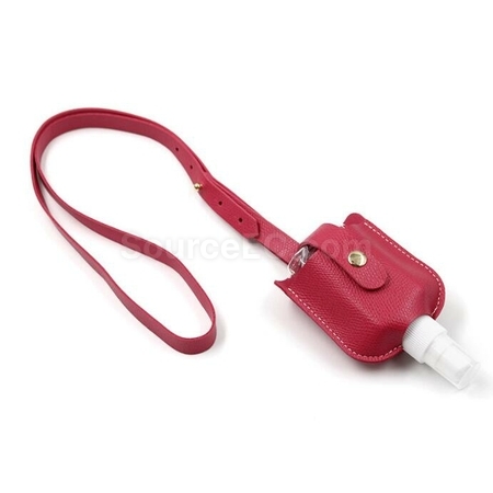 Customization Hanging Neck Disinfectant Spray Leather Case Promotional Products