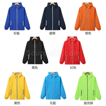 Customization Windproof Waterproof Reflective Zip Windbreaker Promotional Products