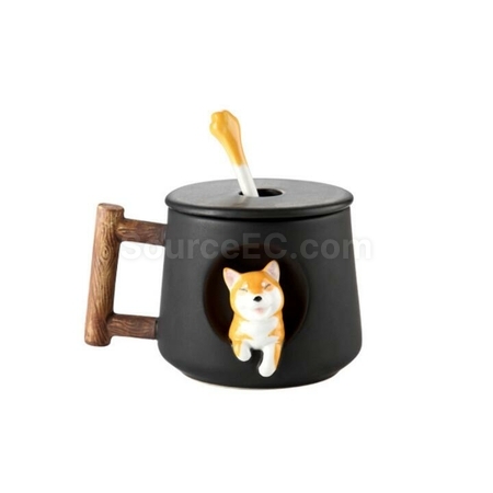 Customization Creative Ceramic Cute Dog Mug Promotional Products