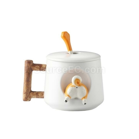 Customization Creative Ceramic Cute Dog Mug Promotional Products