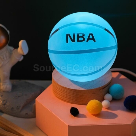 Customization 3D Engraved USB Colorful Crystal Ball Light Promotional Products