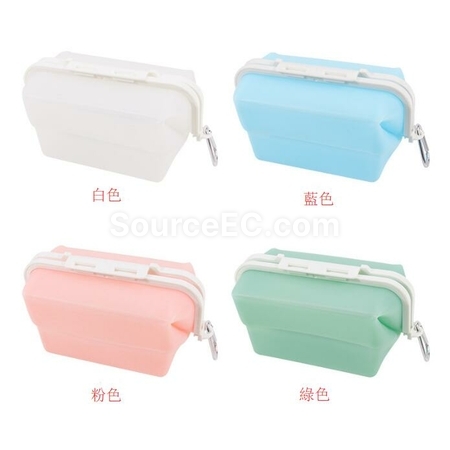 Customization Silicone Folding Pouch Type Lunch Box Promotional Products