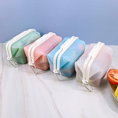 Customization Silicone Folding Pouch Type Lunch Box Promotional Products
