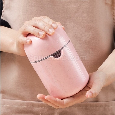Customization Wheat Straw Manual Portable Juicing Cup Promotional Products