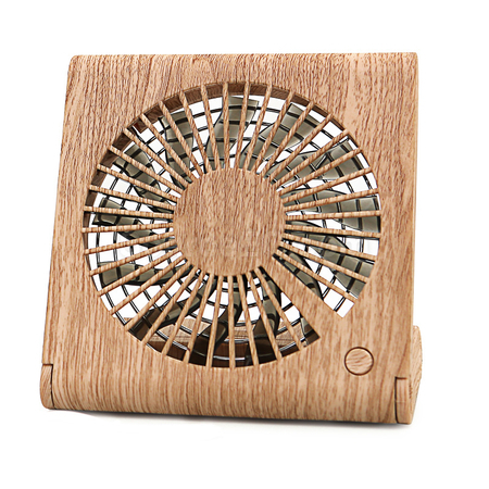 Customization Wood Grain Mini Fan Promotional Products