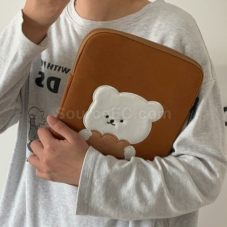 Customization Embroidered Bear Tablet Bag Promotional Products