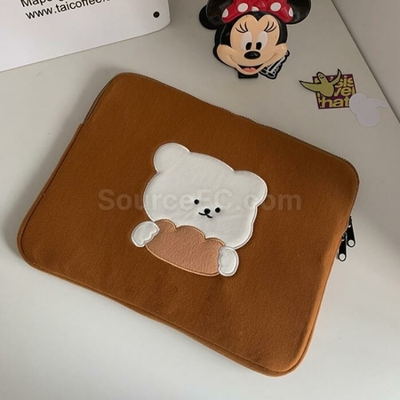 Customization Embroidered Bear Tablet Bag Promotional Products