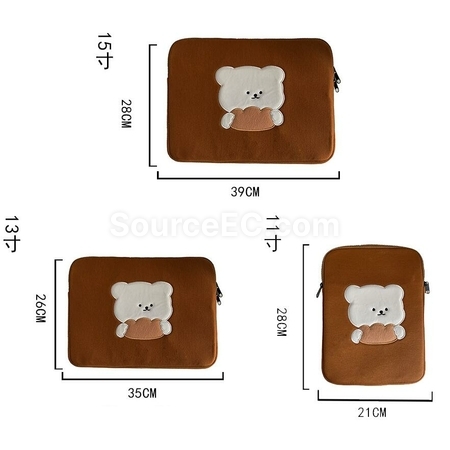 Customization Embroidered Bear Tablet Bag Promotional Products