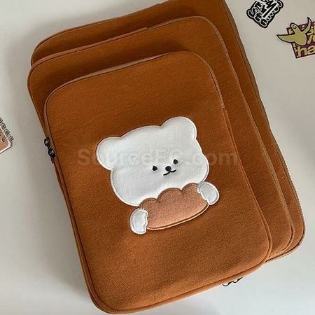 Customization Embroidered Bear Tablet Bag Promotional Products
