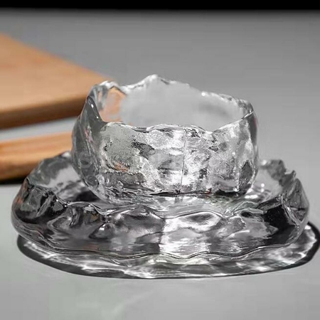 Customization Frosted Glass First Snow Tea Cup Promotional Products