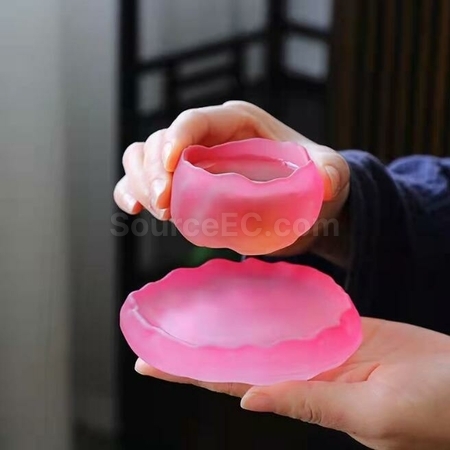 Customization Frosted Glass First Snow Tea Cup Promotional Products