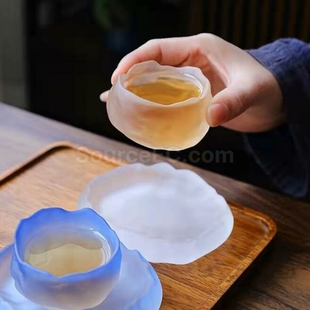 Customization Frosted Glass First Snow Tea Cup Promotional Products
