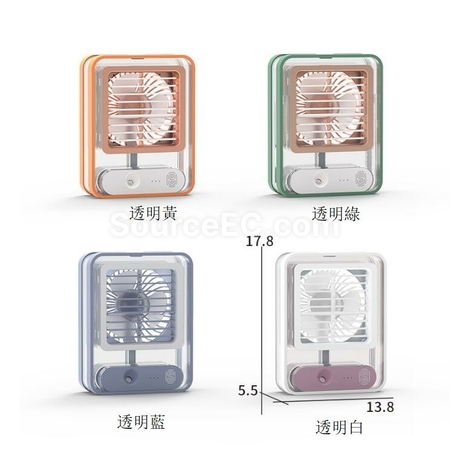 Customization Transparent light touch air conditioner fan Promotional Products