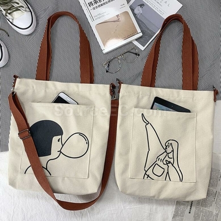 Customization Large Capacity Dual Purpose Canva Bag Promotional Products