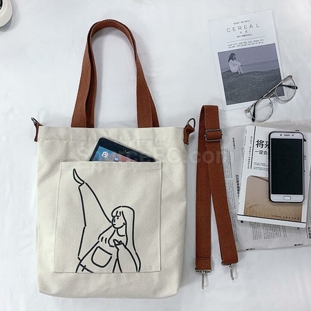 Customization Large Capacity Dual Purpose Canva Bag Promotional Products