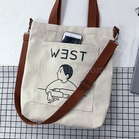 Customization Large Capacity Dual Purpose Canva Bag Promotional Products