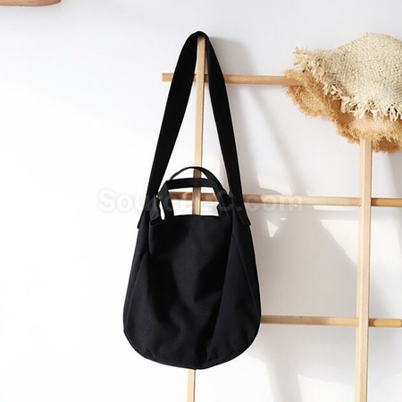 Customization Solid Color Literary One-Shoulder Denim Messenger Bag Promotional Products