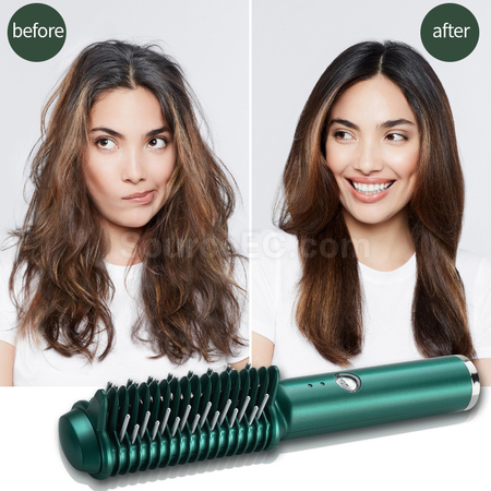Customization USB Wireless Hair Straightening And Curling Comb Promotional Products