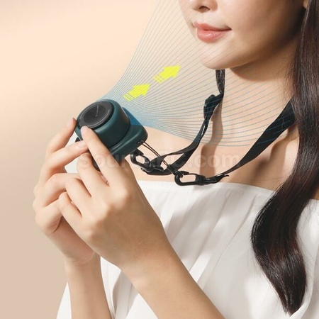Customization Retro Camera USB Portable Outdoor Leafless Hanging Neck Fan Promotional Products