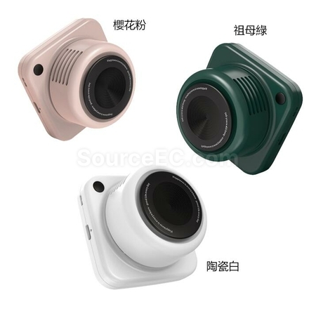 Customization Retro Camera USB Portable Outdoor Leafless Hanging Neck Fan Promotional Products