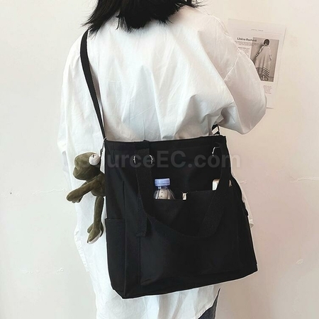 Customization Double Pocket Canvas Messenger Bag Promotional Products