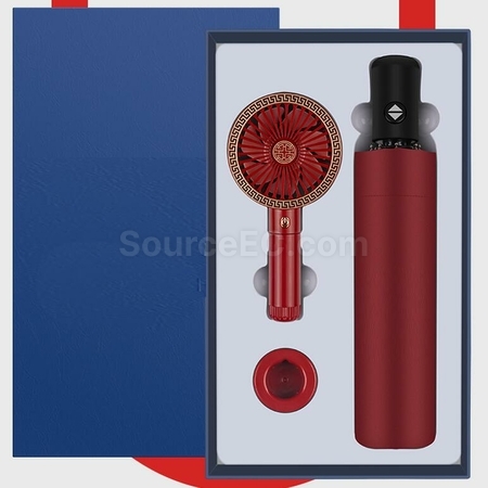 Customization Insulation Cup Small Fan Business Gift Set Promotional Products