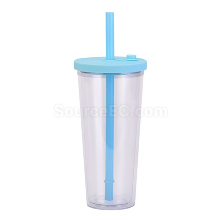 Customization Double-layer Straw Cup Promotional Products