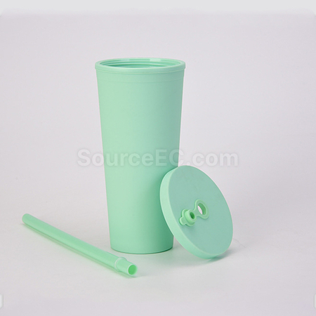 Customization Double-layer Straw Cup Promotional Products