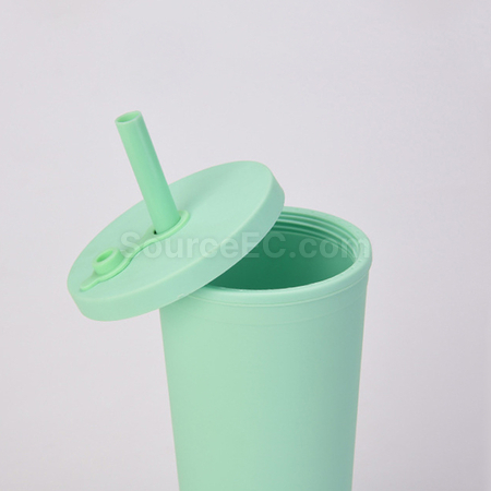 Customization Double-layer Straw Cup Promotional Products