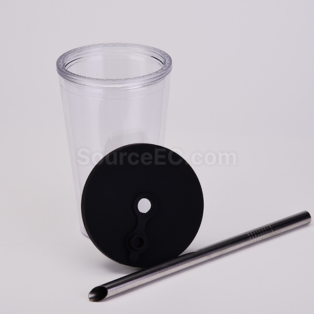 Customization Double-layer Straw Cup Promotional Products