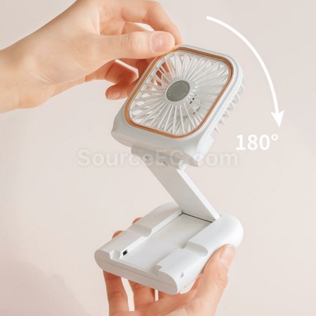 Customization USB mobile phone holder with power bank hanging neck fan Promotional Products