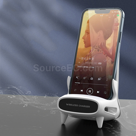 Customization Phone Holder With 15W Wireless Charger Promotional Products