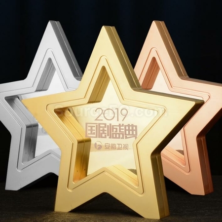 Customization Star Metal Crystal Trophy Promotional Products