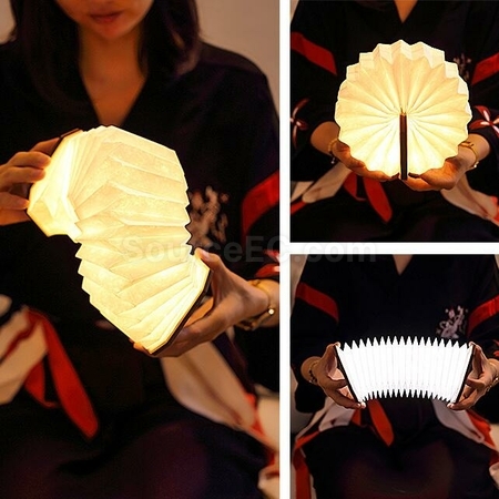 Customization Rechargeable Wooden Organ LED Light Promotional Products