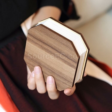 Customization Rechargeable Wooden Organ LED Light Promotional Products