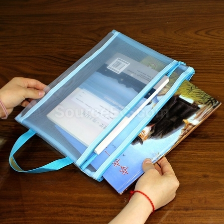 Customization Portable Two-zipper File Bag Promotional Products