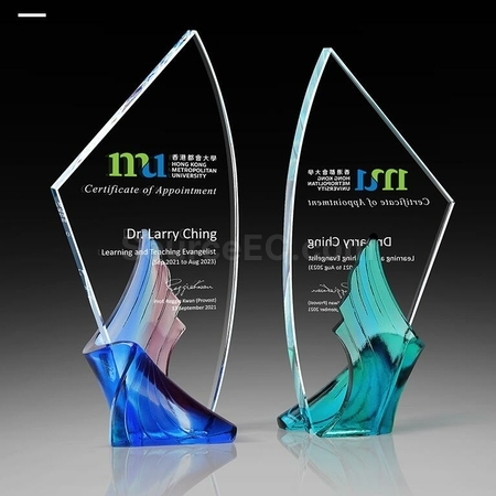 Customization Glazed Cloud Glass Crystal Trophy Promotional Products