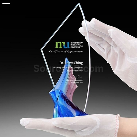 Customization Glazed Cloud Glass Crystal Trophy Promotional Products