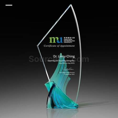 Customization Glazed Cloud Glass Crystal Trophy Promotional Products
