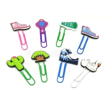 Customization PVC Soft Glue Paper Clip Promotional Products