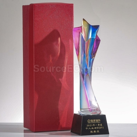 Customization Symphony Crystal Trophy Promotional Products