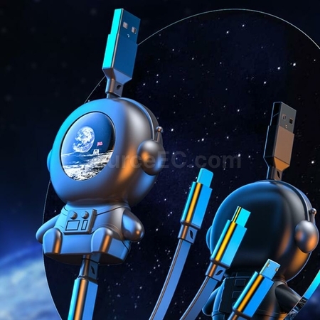 Customization Astronaut Three-In-One Charging Cable Promotional Products