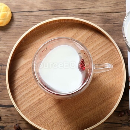 Customization Fanxin Flow Double Layer Glass Promotional Products